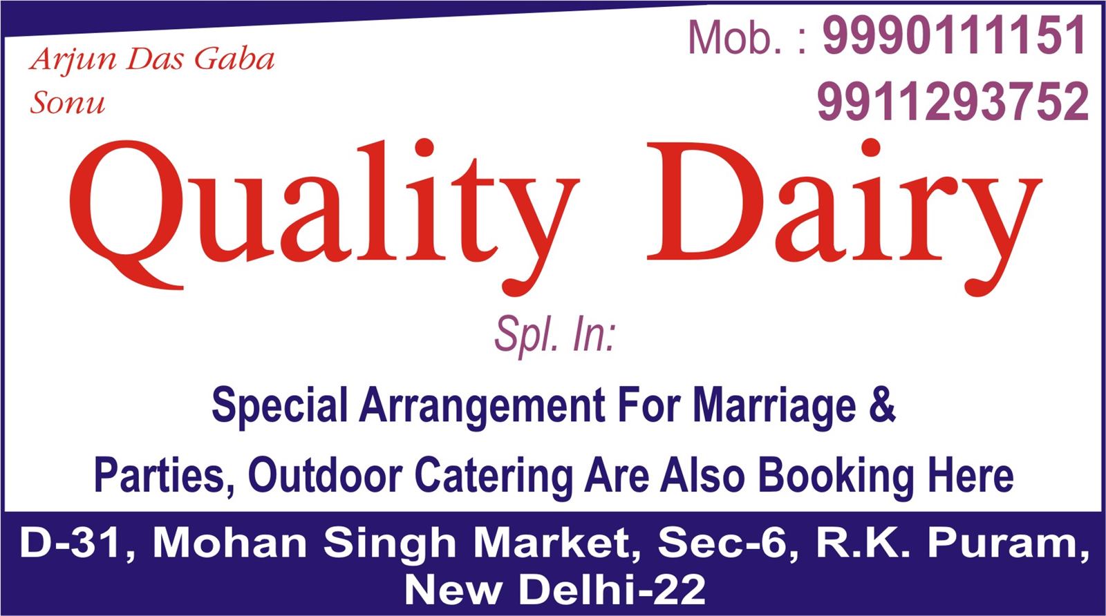 Quality Dairy